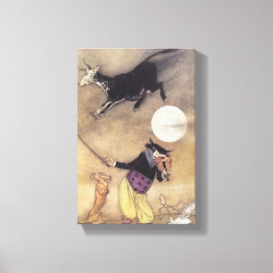 Cat and the Fiddle Canvas Print