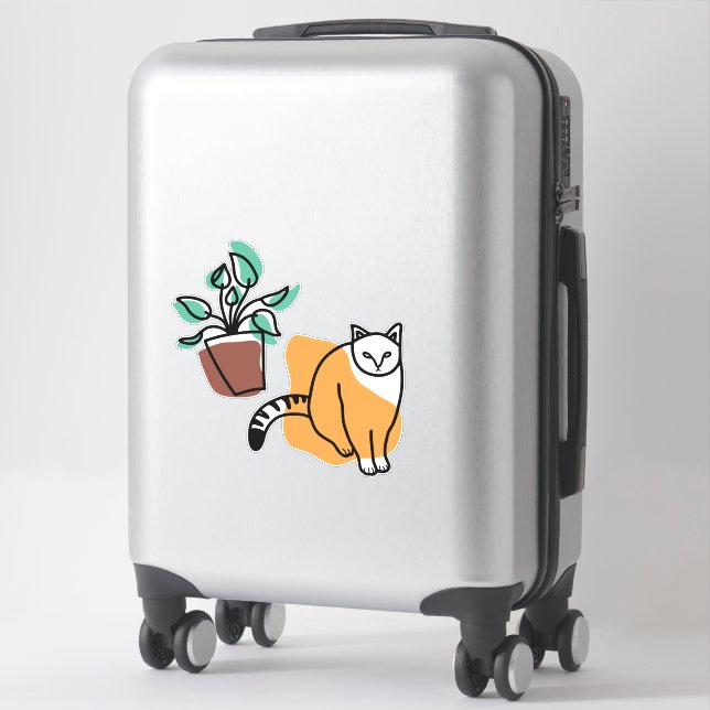 Cat and the plant (Suitcase)