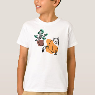 Cat and the plant T-Shirt