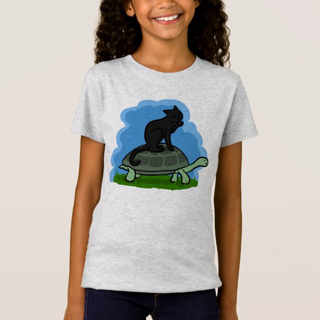 Cat And Turtle T-Shirt (Front)