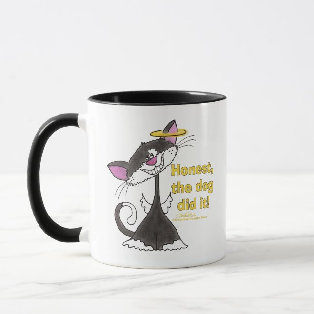 Cat Angel Mug (Left)