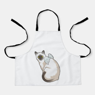 Cat Angel wings Apron