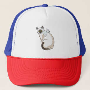 Cat Angel wings Trucker Hat