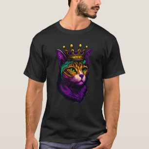 Cat Animal Mardi Gras Carnival Jester Cat Mardi Gr T-Shirt