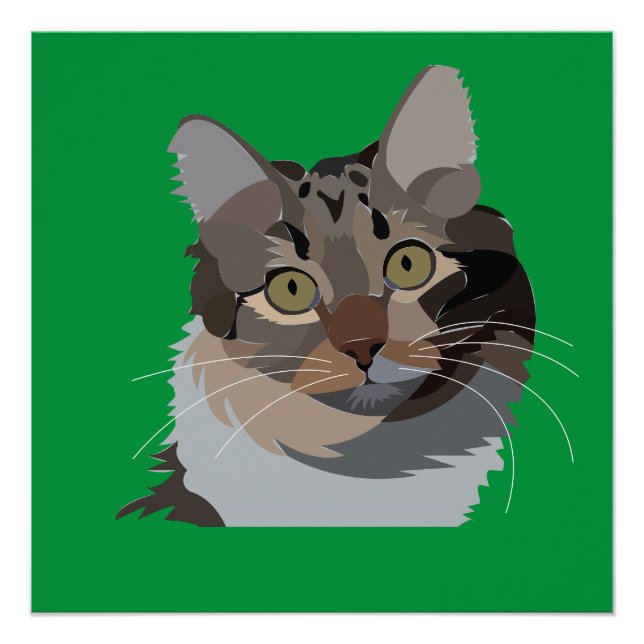 Cat Animal Pet Cat Lover  Poster (Front)