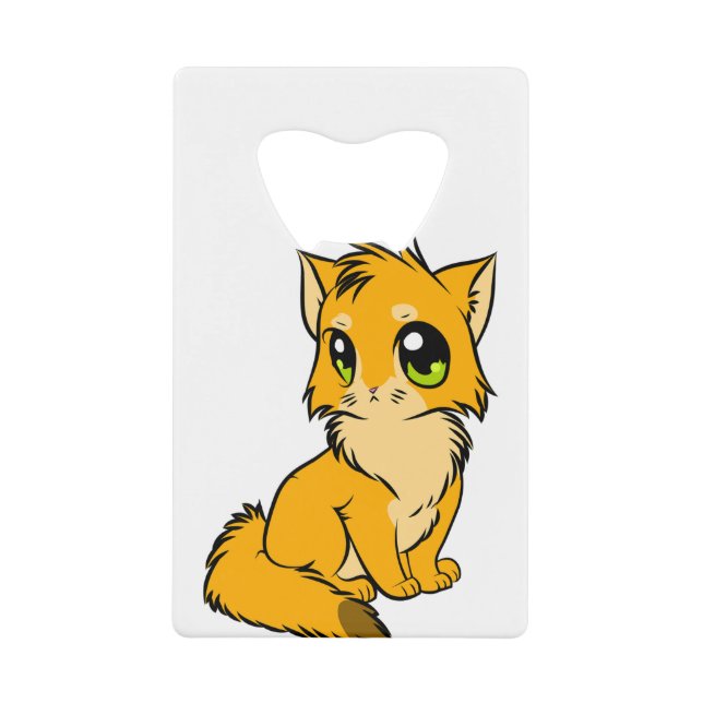 Cat Anime Cute Kitten Figure Line Art (Front)