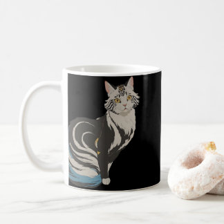 Cat Anime Style Cute  Coffee Mug