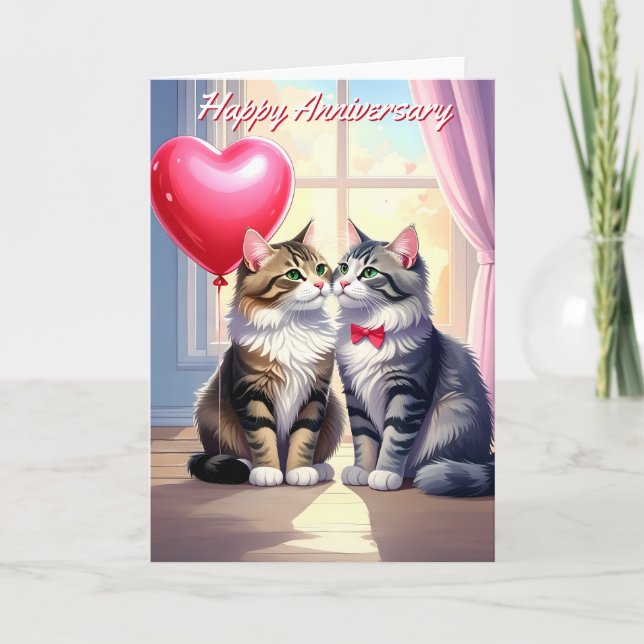 Cat Anniversary Card (Front)