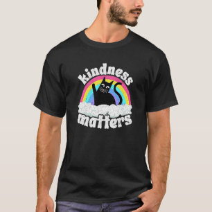 Cat Anti Bullying Rainbow Kindness Matters Sped Te T-Shirt