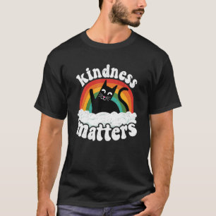 Cat Anti Bullying Rainbow Kindness Matters Sped Te T-Shirt