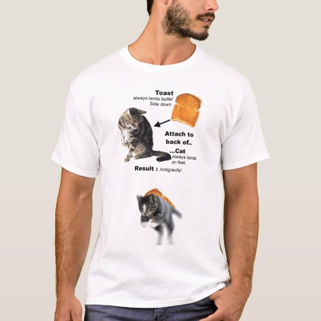 Cat Anti-Gravity T-Shirt (Front)