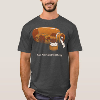 Cat Antidepressant by Tobe Fonseca T-Shirt