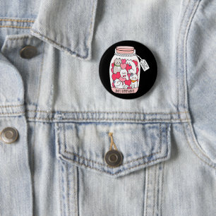Cat Antidepressant Funny Cat Lover Gift 6 Cm Round Badge