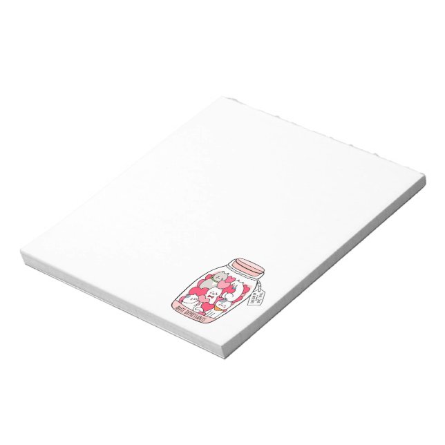 Cat Antidepressant Funny Cat Lover Gift Notepad (Rotated)