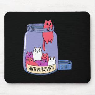 Cat Antidepressant Mental Health Kitten Doctor Pet Mouse Mat