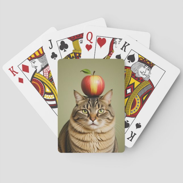 Cat Apple Playing Cards (Back)