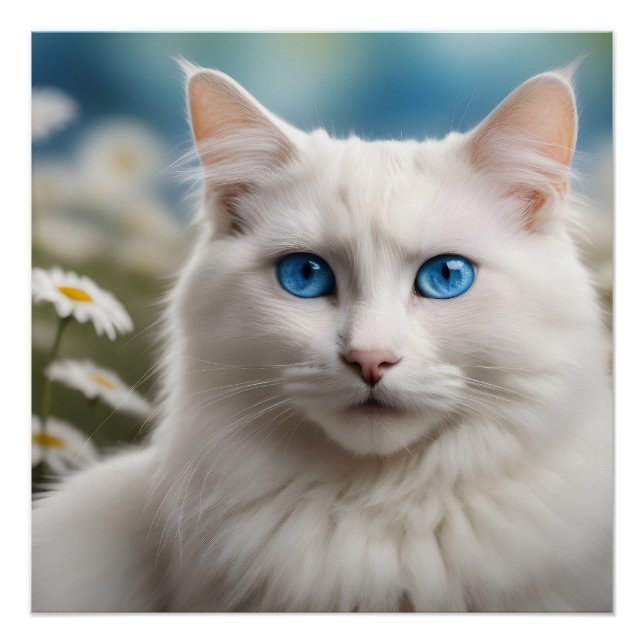 Cat Art 20" x 20", Poster Paper (Semi-Gloss) (Front)