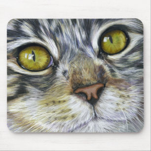 Cat Art - Blink Mouse Mat