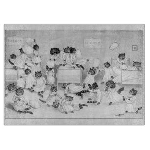Cat Art by Louis Wain 1900 Cutting Board