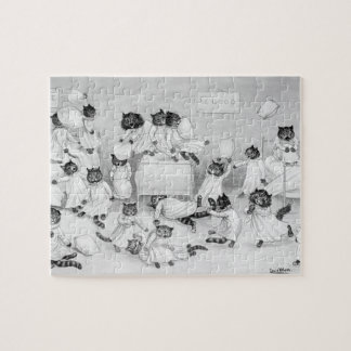 Cat Art by Louis Wain 1900 Jigsaw Puzzle