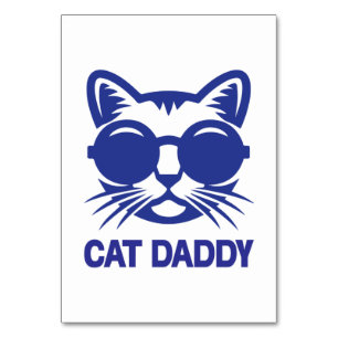 Cat Art Cat Daddy Table Number