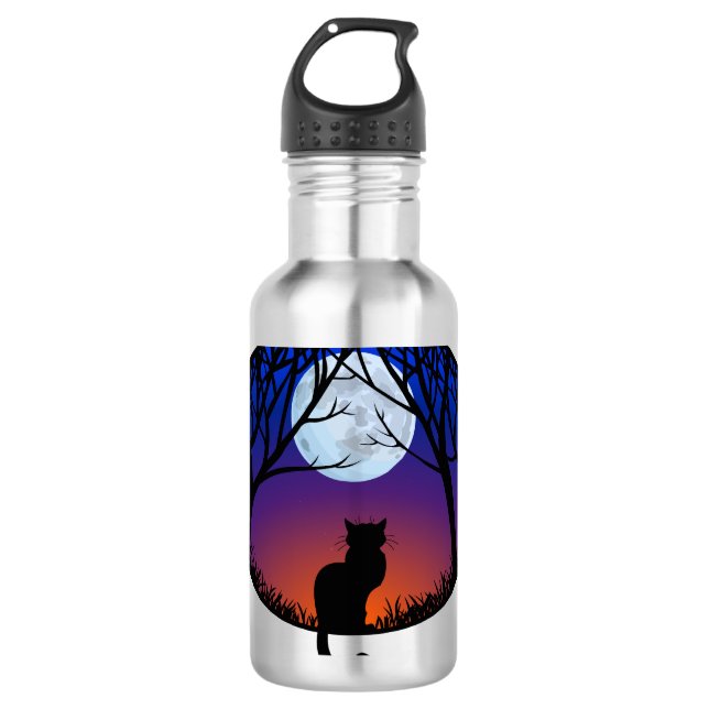 Cat Art Cat Lover Sport Bottles (Front)
