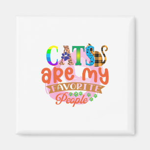 Cat Art Cats Are My Favourite People Magnet