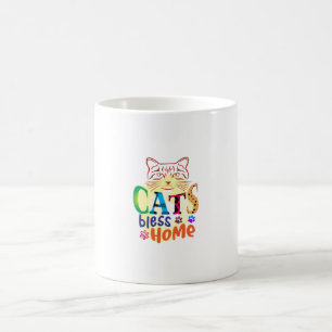 Cat Art Cats Bless Home Coffee Mug