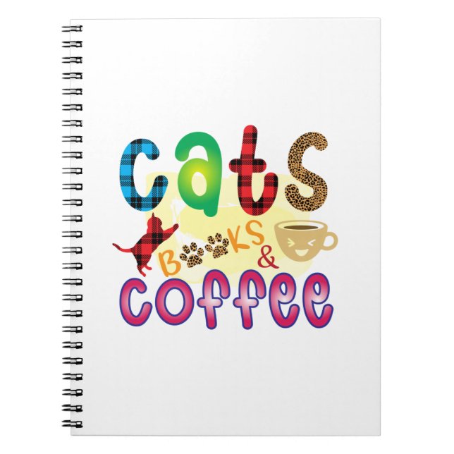 Cat Art Cats Books Coffee (Front)