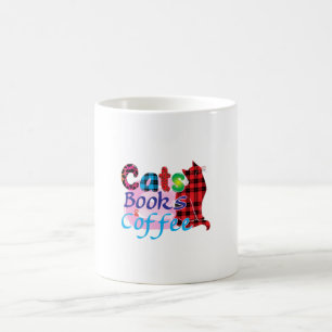 Cat Art Cats Books Coffee_2 Coffee Mug