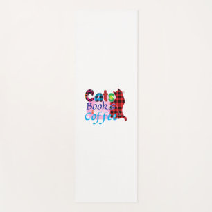 Cat Art Cats Books Coffee_2 Yoga Mat