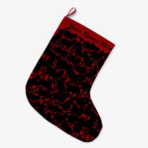 Cat Art Christmas Stocking Customised Cat Stocking