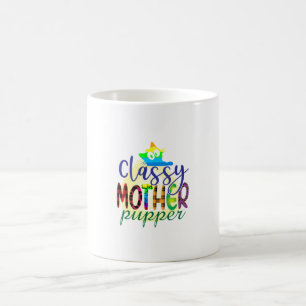 Cat Art Classy Mother Pupper Coffee Mug