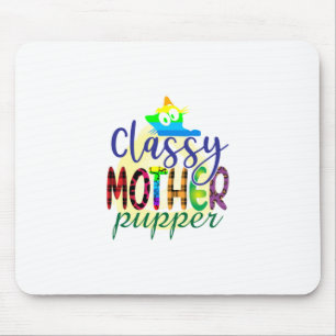 Cat Art Classy Mother Pupper Mouse Mat