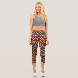 Cat Art   Cute Cat Pattern Childish Capri Leggings