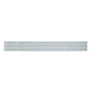 Cat Art   Cute Cat Rainbows Satin Ribbon
