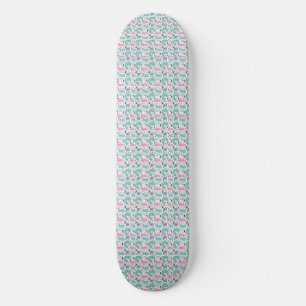 Cat Art   Cute Cat Rainbows Skateboard