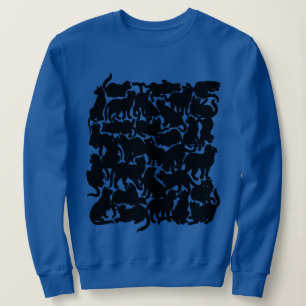 Cat Art Jersey Women's Classic Black Cat Shirts