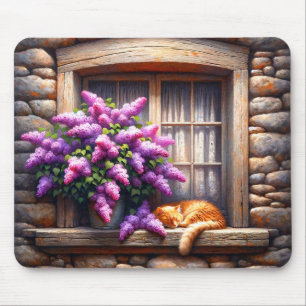 Cat Art Mouse Mat