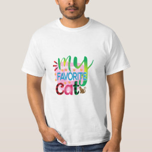 Cat Art My Favourite Cat T-Shirt
