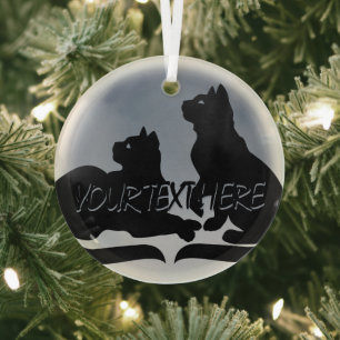 Cat Art Ornament Personalised Cat Lover Decoration