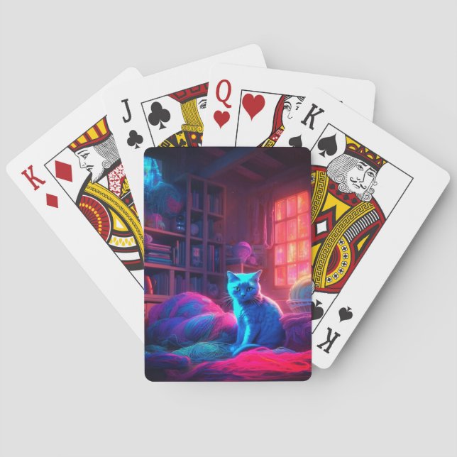 Cat Art Playing Cards (Back)