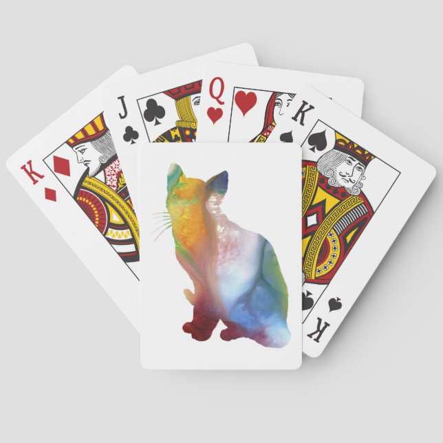 Cat Art Playing Cards (Back)