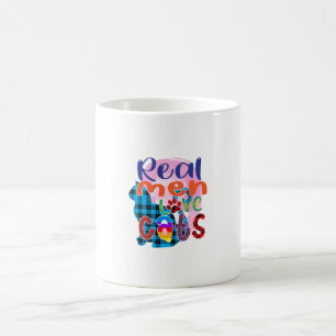 Cat Art Real Men Love Cats Coffee Mug