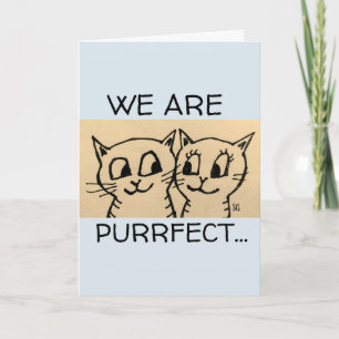 CAT ART ROMANTIC HAPPY BIRTHDAY! CARDS