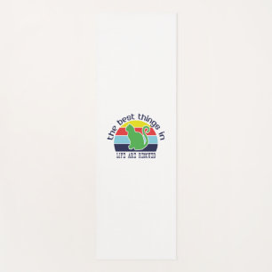 Cat Art The Best Thing In Life Yoga Mat