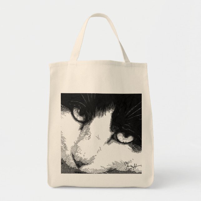 Cat Art Tote Bag (Front)