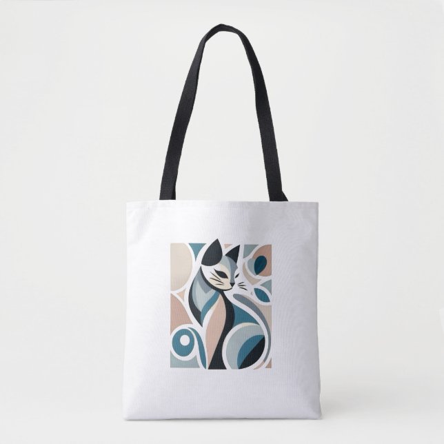Cat Art Tote Bag (Front)