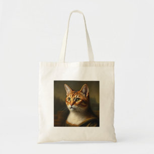 Cat Art Tote Mona Lisa Starry Night