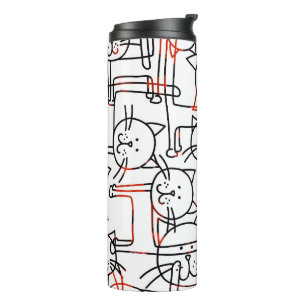cat art tumbler - Cat ladies